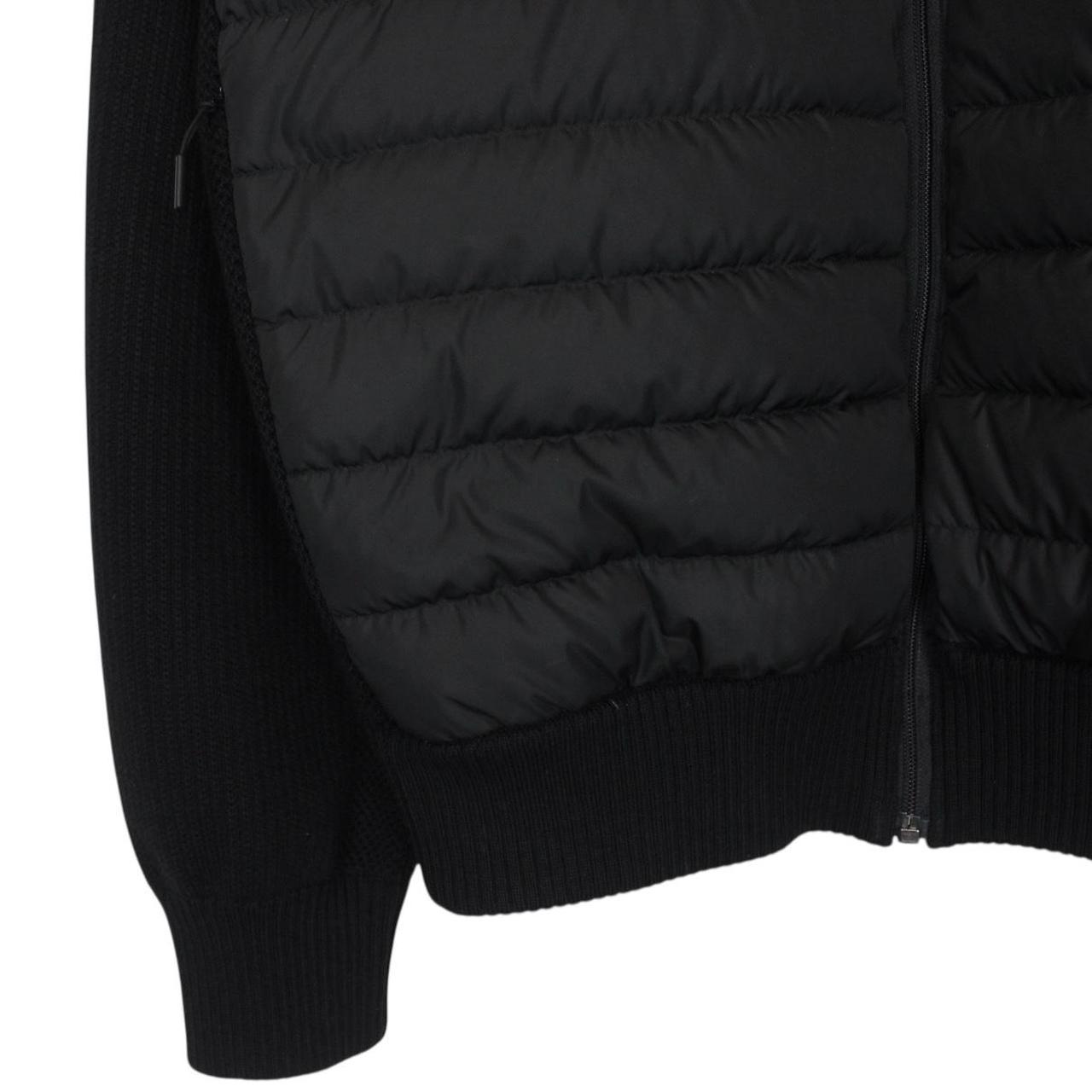 Canada Goose Black HyBridge Wool Knit Down Jacket