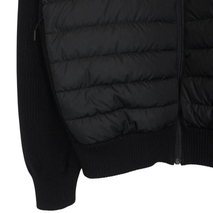 Canada Goose Black HyBridge Wool Knit Down Jacket