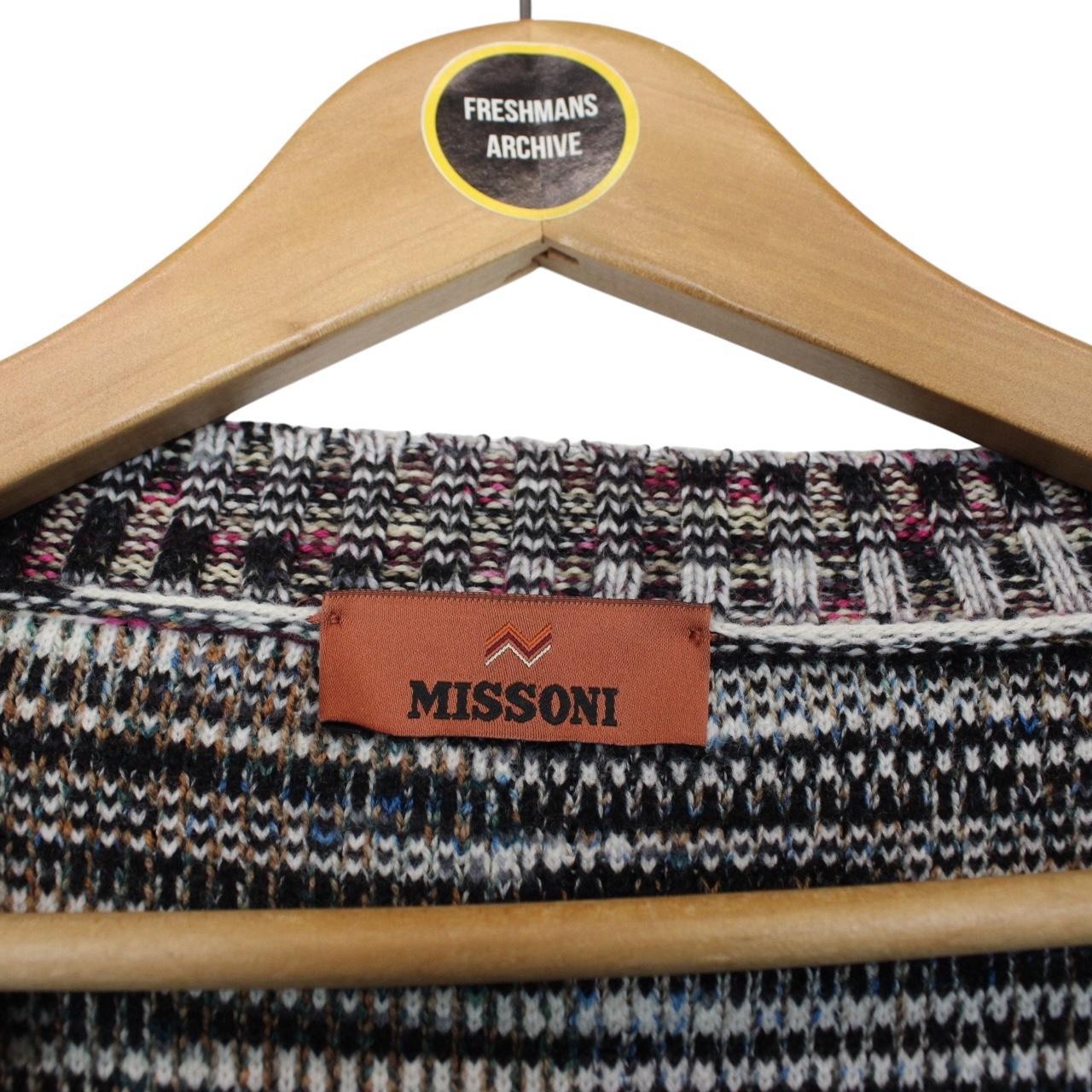 Missoni Multicoloured Button Up Bouclé Wool Knit Cardigan Jumper