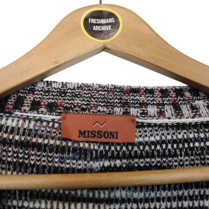 Missoni Multicoloured Button Up Bouclé Wool Knit Cardigan Jumper