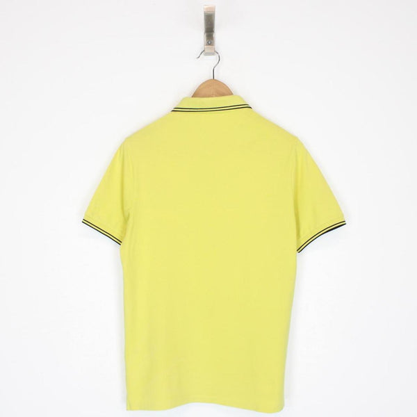 Stone Island Yellow Short Sleeve Compass Polo Shirt