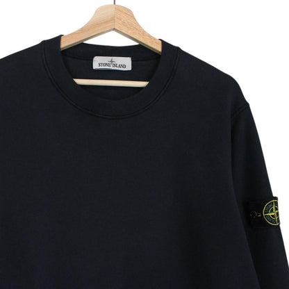 Stone Island AW 2022 Navy Blue Cotton Sweatshirt Jumper