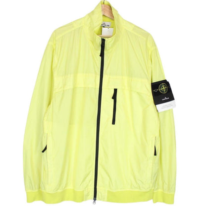 Stone Island SS 2024 Yellow Garment Dyed Crinke Reps R-NY Full Zip Jacket