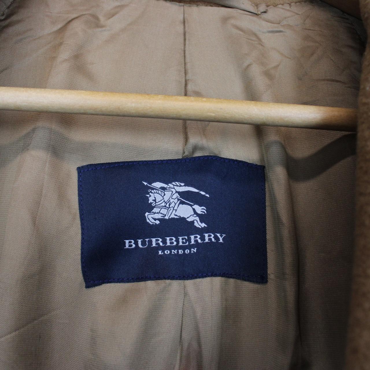 Vintage Burberry London Tan Brown Wool Blend Coat