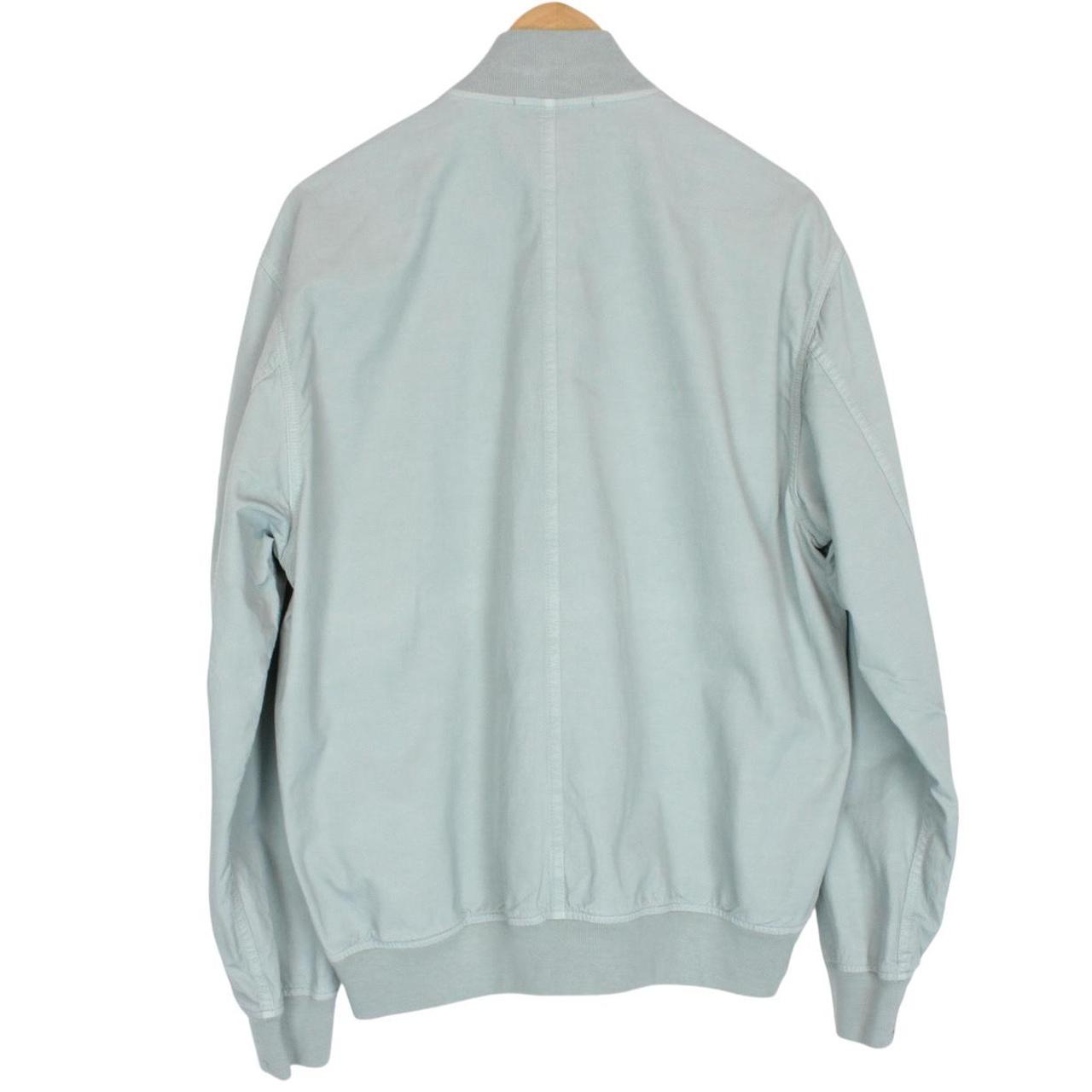 Stone Island SS 2023 Blue Cupro Cotton Twill-TC Bomber Jacket