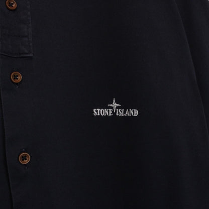 Vintage Stone Island SS 2008 Navy Blue 3/4 Sleeve Cotton Shirt