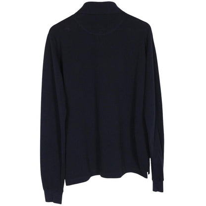 Vivienne Westwood Navy Blue Long Sleeve Orb Polo Shirt