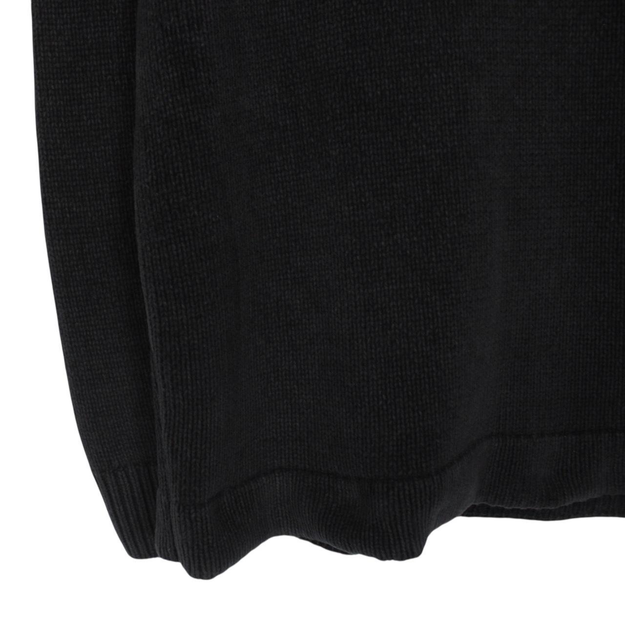 CP Company Black Cotton Chenille Goggle Hoodie Jumper