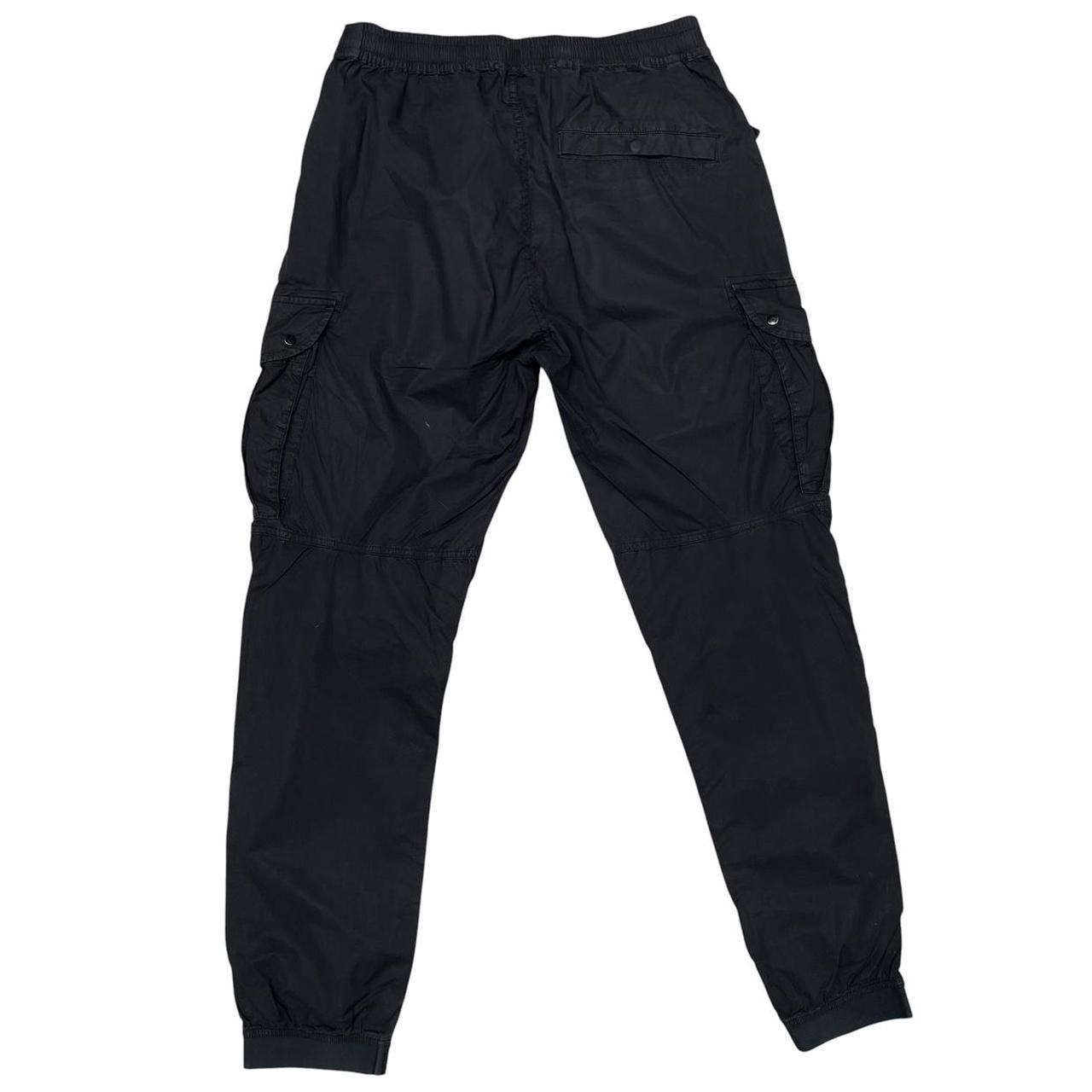 Stone Island SS 2021Black RE-T Fit Cargo Trousers