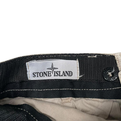 Stone Island SS 2016 Beige Bermuda Cotton Cargo Shorts
