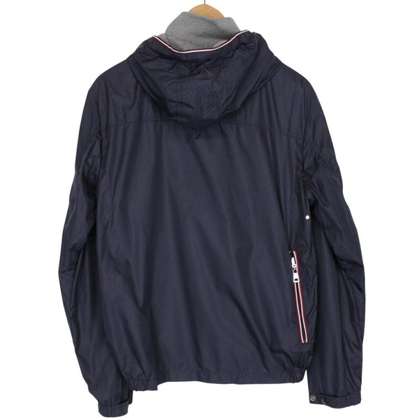 Moncler Urville Navy Blue Full Zip Hooded Packable Jacket
