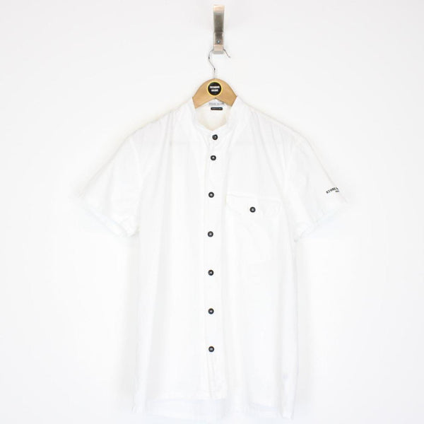 Stone Island SS 2005 White Short Sleeve Cotton Shirt
