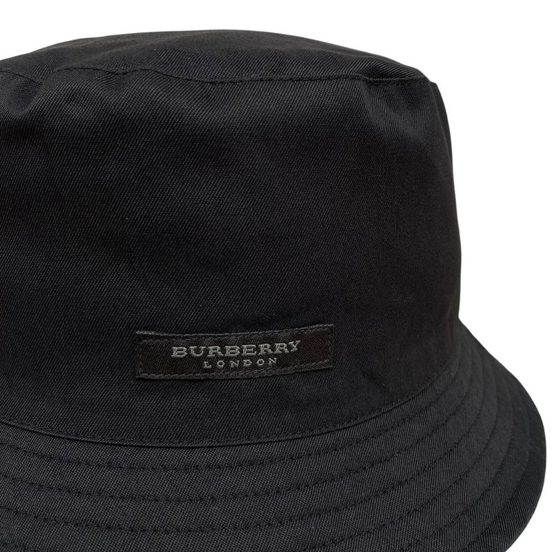 Vintage 00s Burberry Beige and Black Nova Check Reversible Bucket Hat