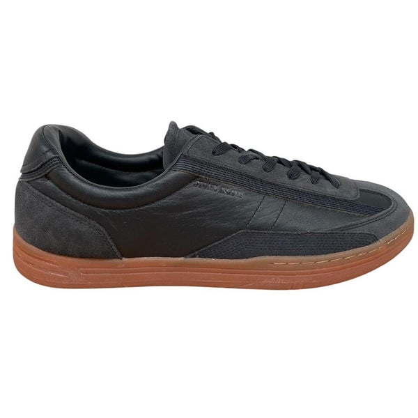 Stone Island AW 2022 Navy Blue Suede Trimmed Low Top Trainers