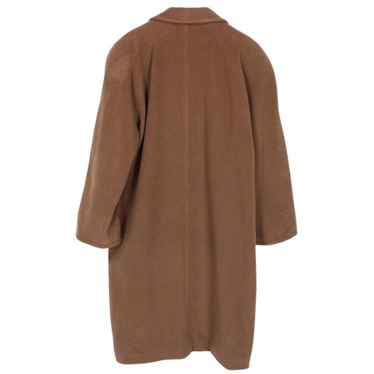 Vintage 90s Burberry Tan Brown Wool Overcoat