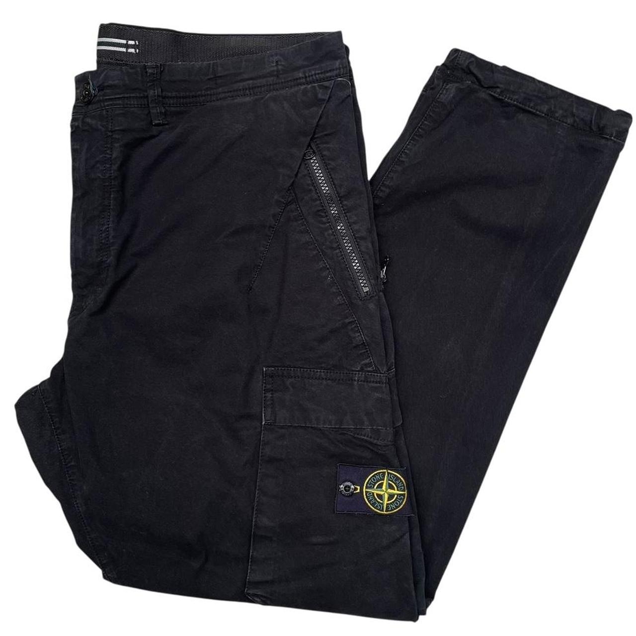 Stone Island AW 2014 Black RE-T Fit Cargo Trousers
