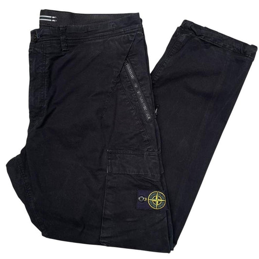 Stone Island AW 2014 Black RE-T Fit Cargo Trousers