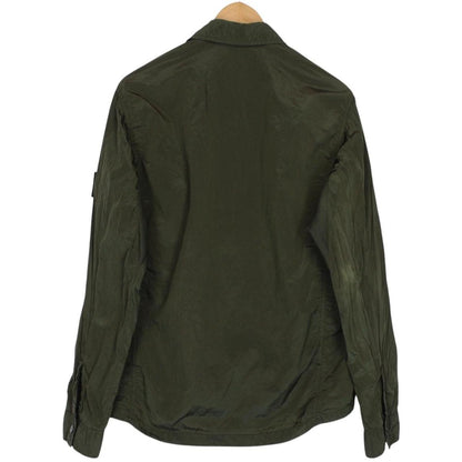Stone Island SS 2018 Khaki Green Full Zip Nylon Metal Overshirt Jacket