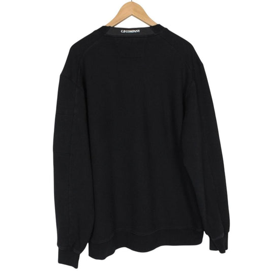 CP Company Black Goggle Lens Cotton Sweatshirt Jumper