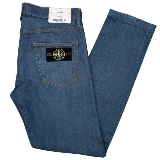 Stone Island Blue RE-T Fit Denim Jeans