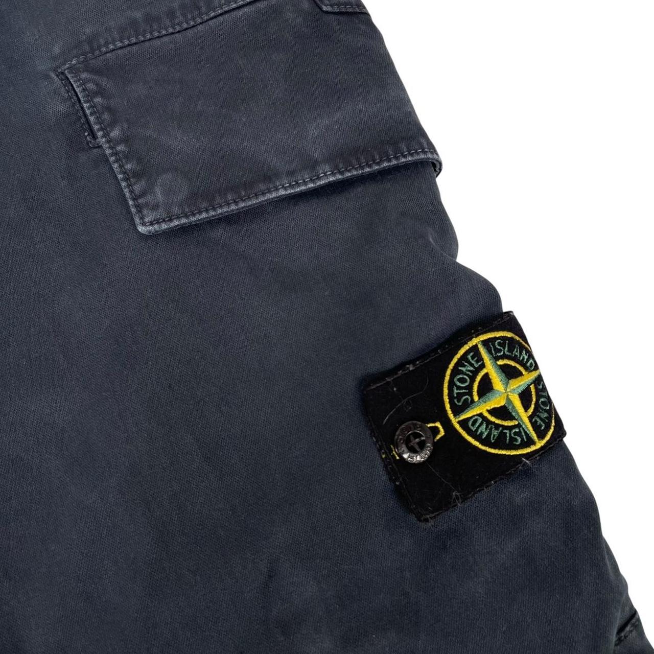 Stone Island AW 2023 Navy Blue Skinny Fit Cargo Trousers