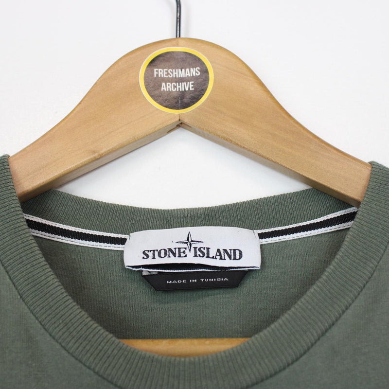 Stone Island Archivio AW 2021 Green Short Sleeve Print T-Shirt