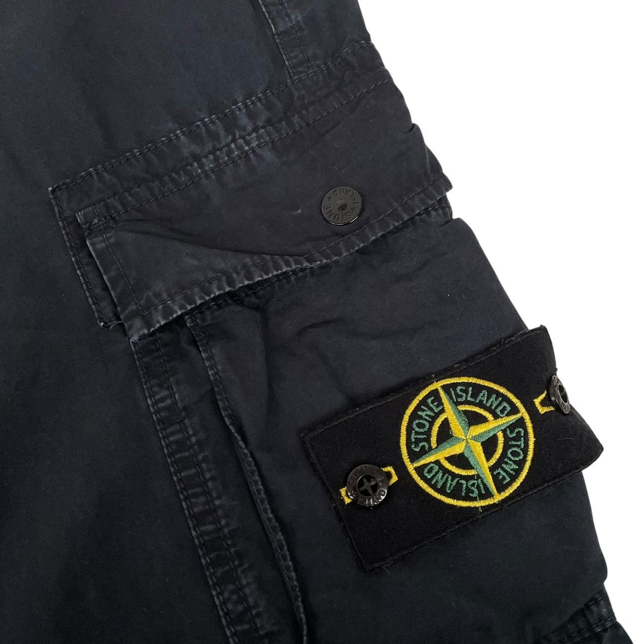 Stone Island SS 2022 Navy Blue Slim Fit Cargo Trousers