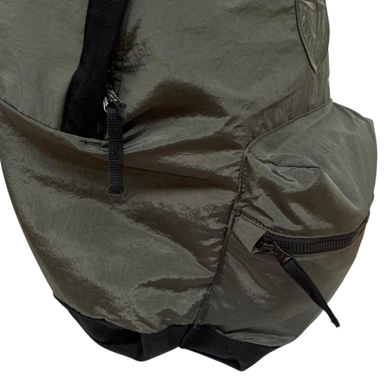 Stone Island Green Nylon Metal Econyl Backpack