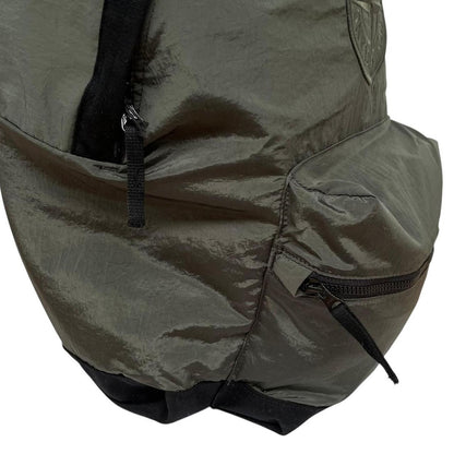 Stone Island Green Nylon Metal Econyl Backpack