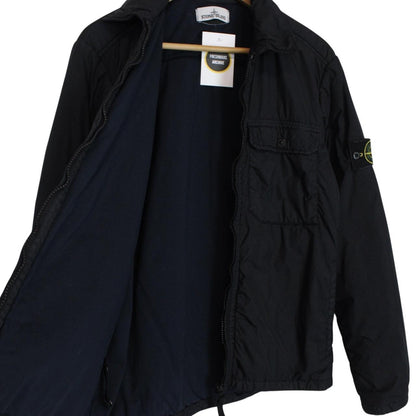 Stone Island AW 2015 Navy Blue Full Zip Nylon Overshirt Jacket