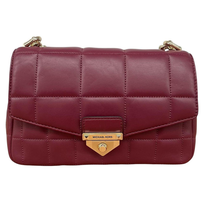 Michael Kors Dark Berry Large SoHo Quilted Shoulder Bag