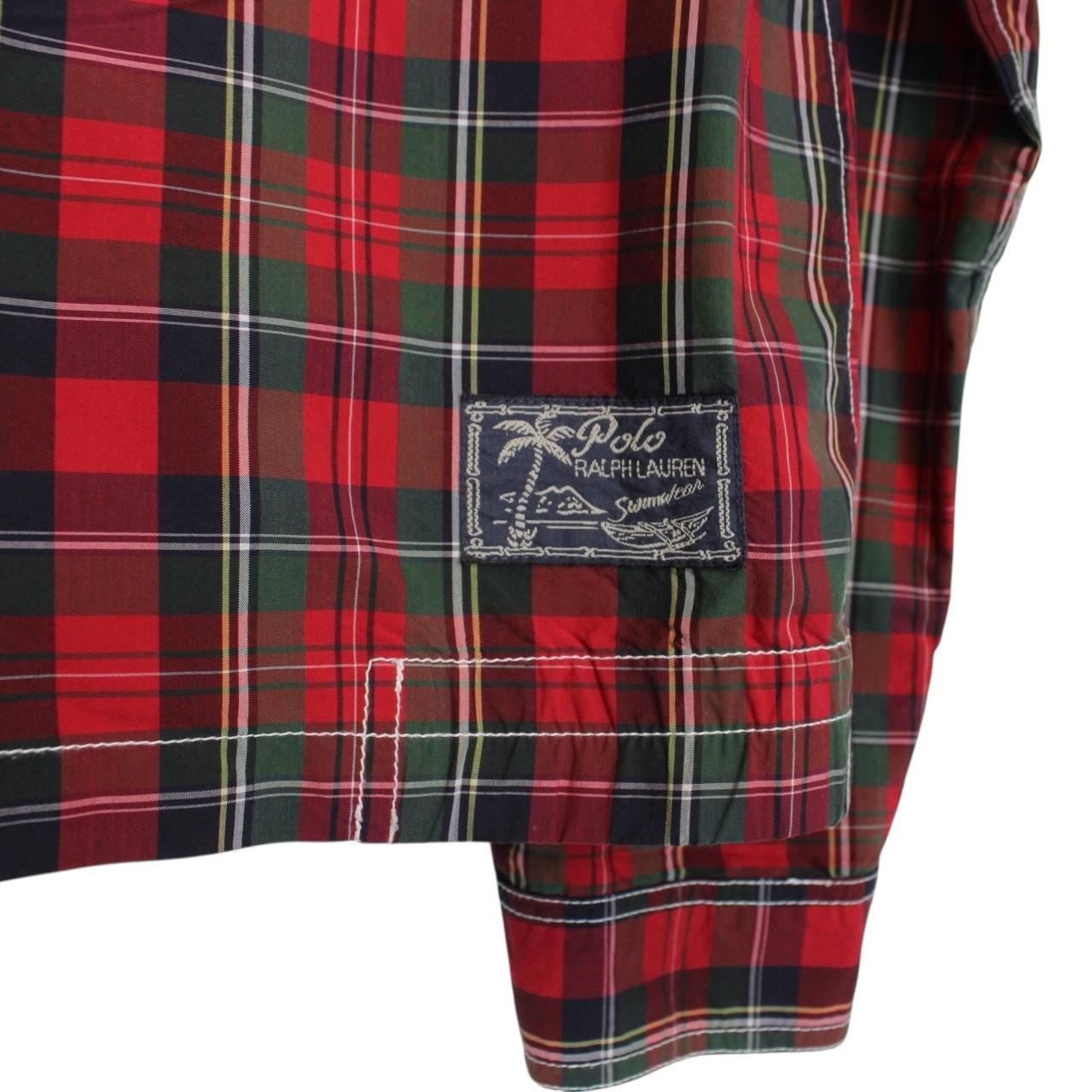 Vintage 90s Ralph Lauren Multicoloured Tartan Check Hooded Cotton Jacket