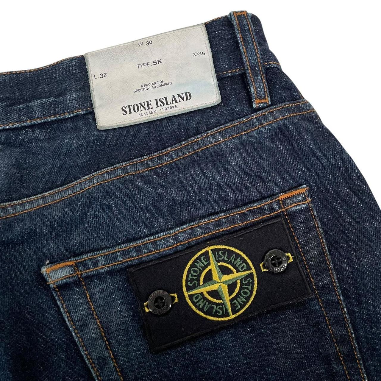 Stone Island AW 2018 Navy Blue Skinny Fit Denim Jeans