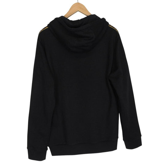 Fendi Black and Brown FF Zucca Monogram Cotton Hoodie Jumper