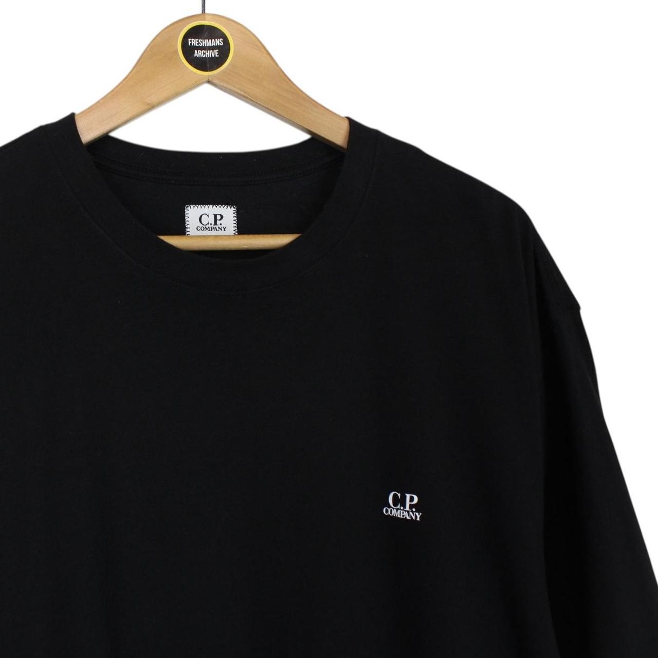 CP Company Black Goggle Print Short Sleeve Cotton T-Shirt