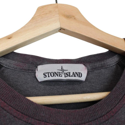 Stone Island Dark Cyclamen Dust Treatment Short Sleeve Cotton T-Shirt