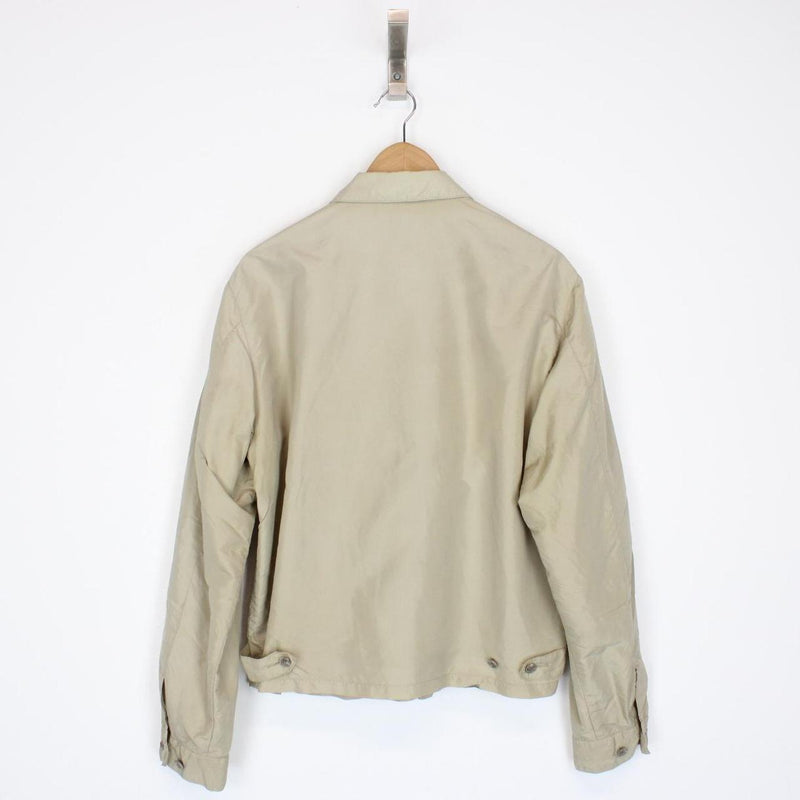 Vintage 90s Polo Ralph Lauren Beige Nylon Harrington Jacket
