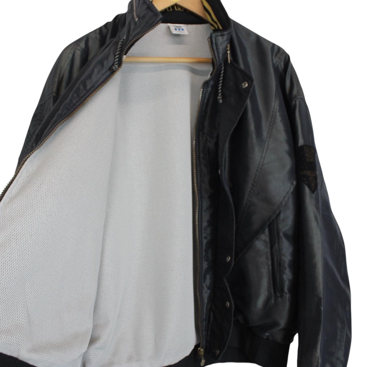 Vintage 90s Adidas Black Nylon Windbreaker Jacket