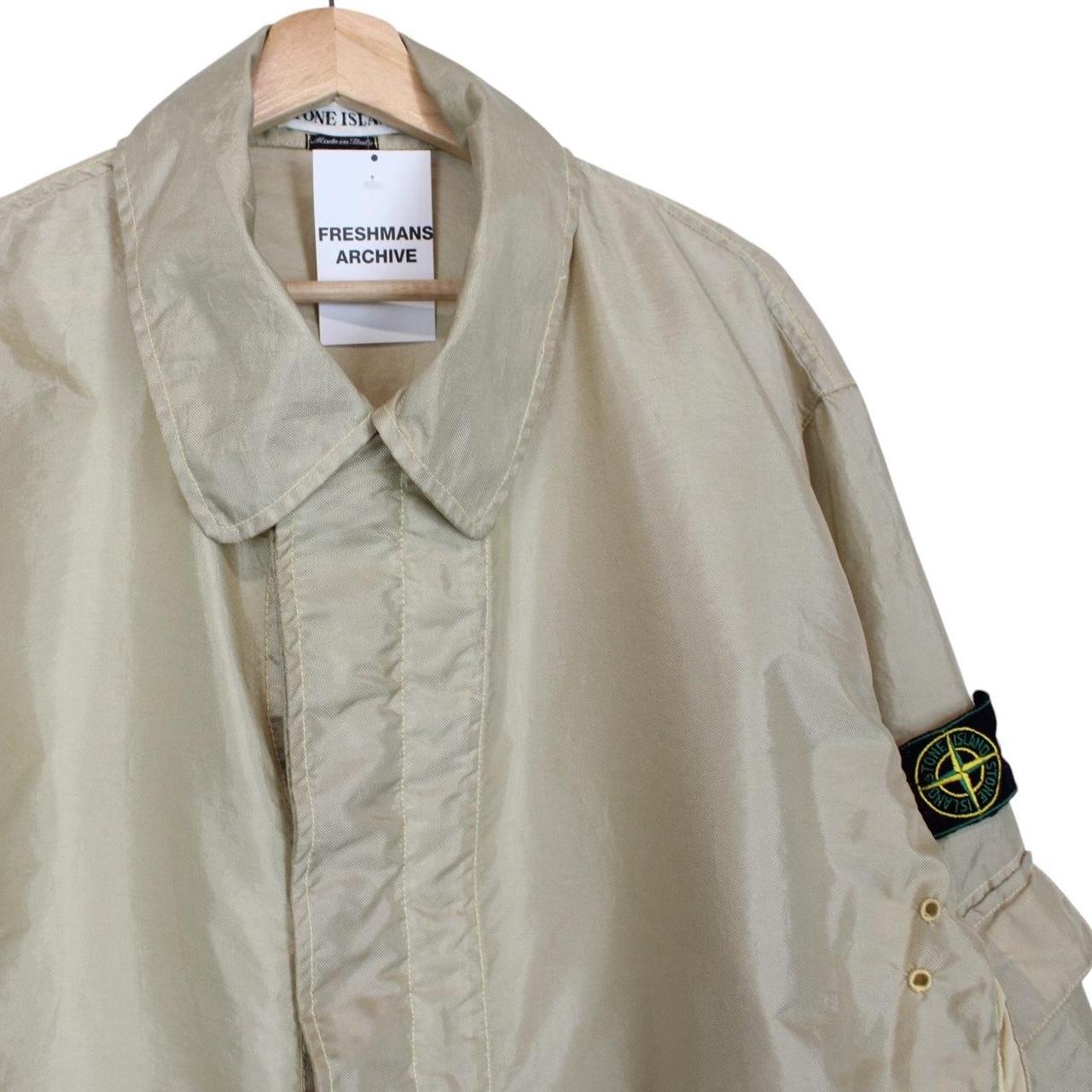 Vintage Stone Island SS 1997 Beige Formula Steel Green Edge Badge Jacket