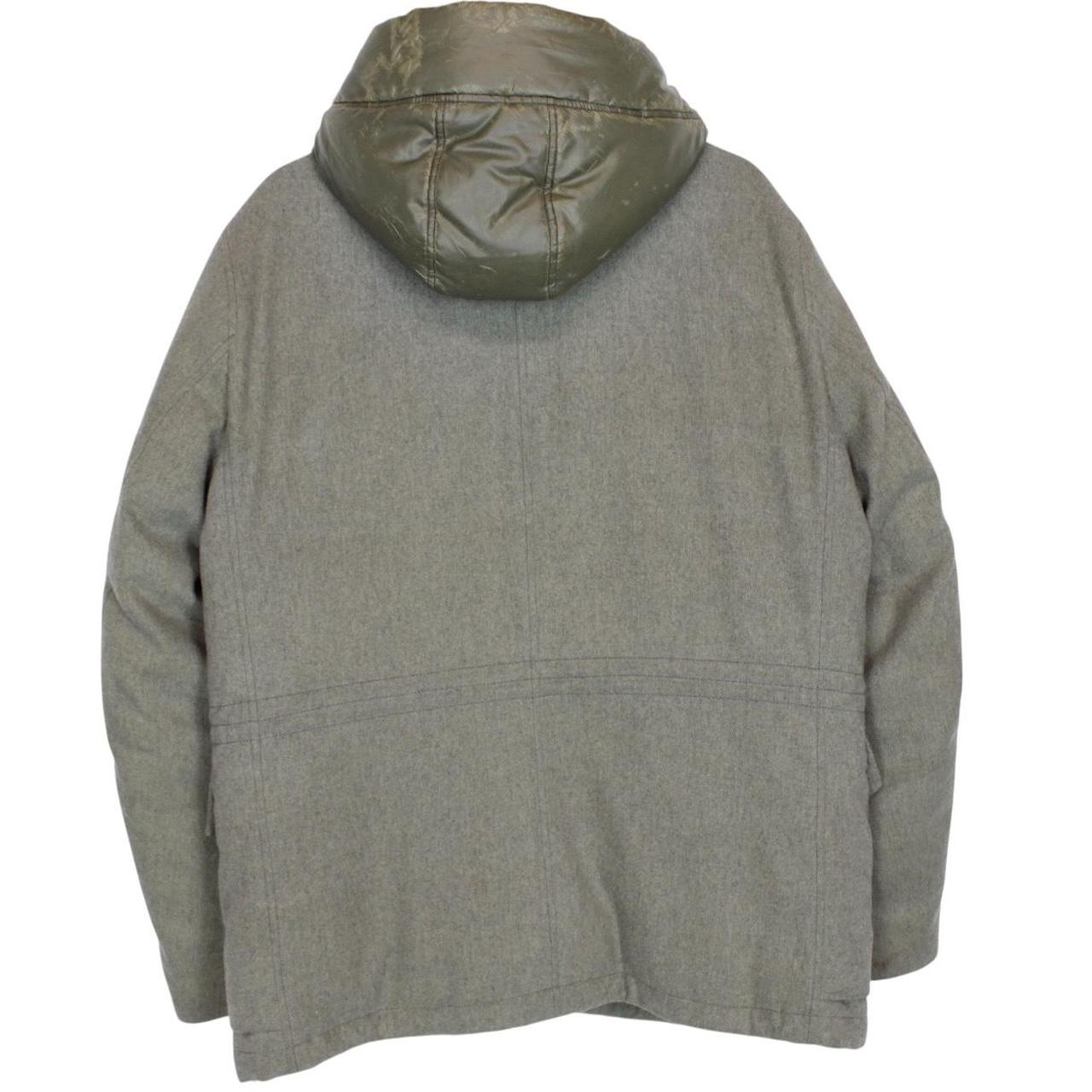 Stone Island Grey Ice Wool Blend Down Field Jacket
