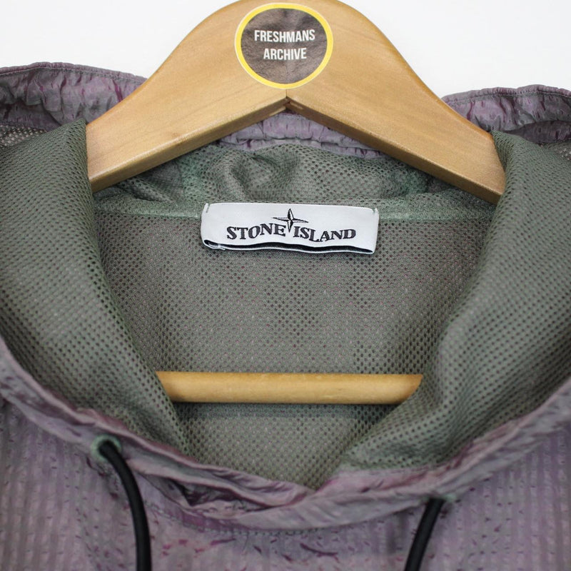 Stone Island AW 2020 Purple Poly Frame TC Nylon Pullover Jacket