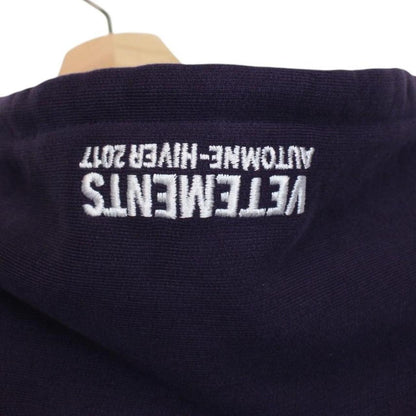 Vetements Purple Sexual Fantasies Print Full Zip Oversized Hoodie