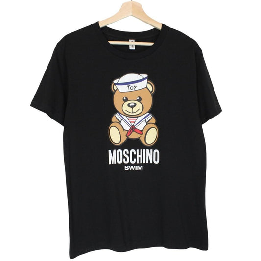 Moschino Black Short Sleeve Sailor Teddy Bear Print T-Shirt