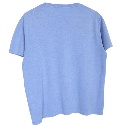 Polo Ralph Lauren blue short sleeve cotton t-shirt with pocket and embroidered logo.