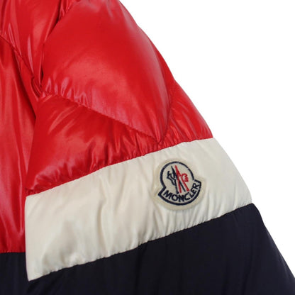 Moncler Konic Navy Blue and Red Full Zip Down Jacket