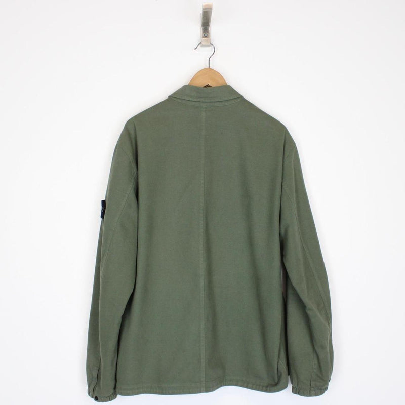 Stone Island AW 2021 Green Full Zip Overshirt Jacket
