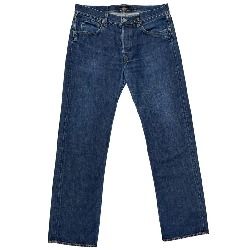 Vintage Stone Island Denims Navy Blue Straight Leg Fit Denim Jeans