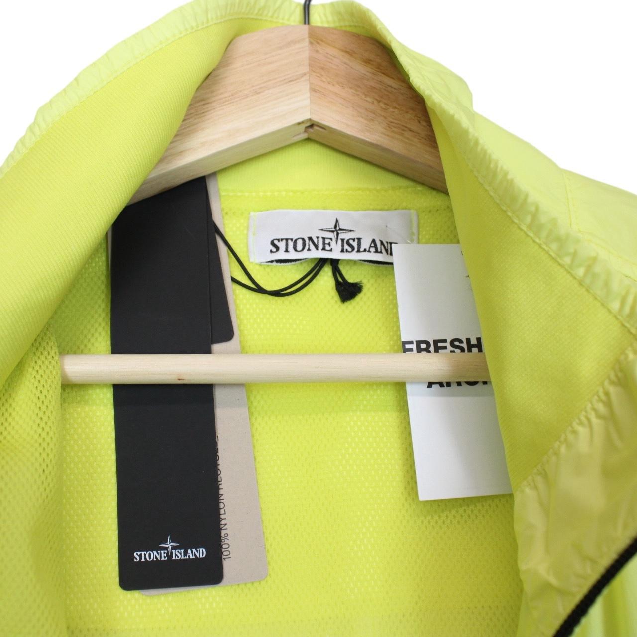 Stone Island SS 2024 Yellow Garment Dyed Crinke Reps R-NY Full Zip Jacket