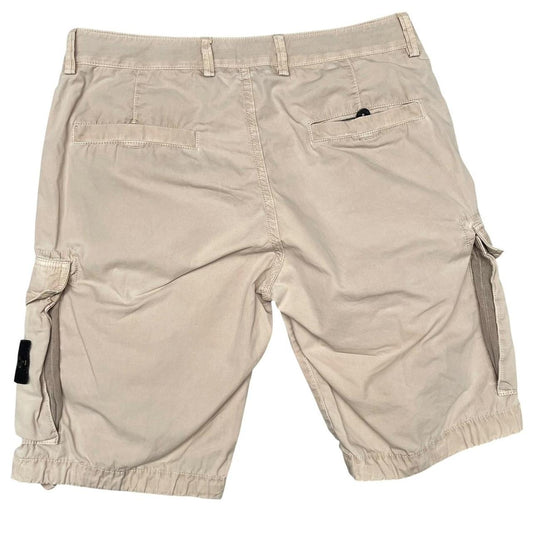 Stone Island SS 2016 Beige Bermuda Cotton Cargo Shorts