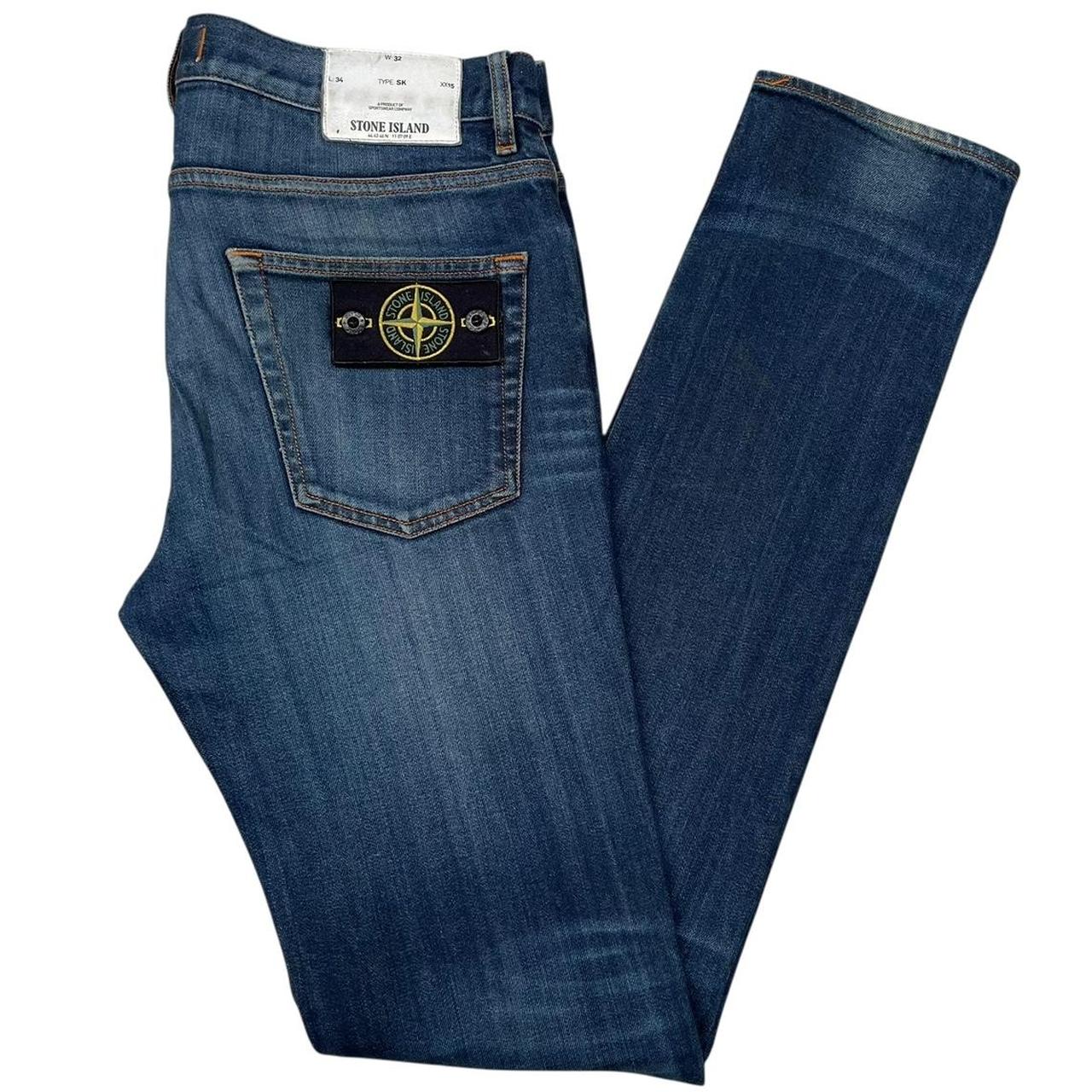 Stone Island AW 2016 Navy Blue Skinny Fit Denim Jeans
